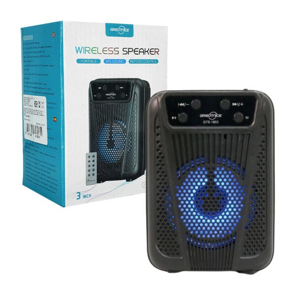 3-inch Bluetooth Speaker With Rgb Lights,