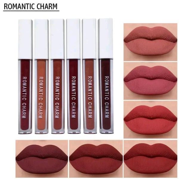 Romantic Empire Matte Lipgloss Set Of 6 – High Pigment,