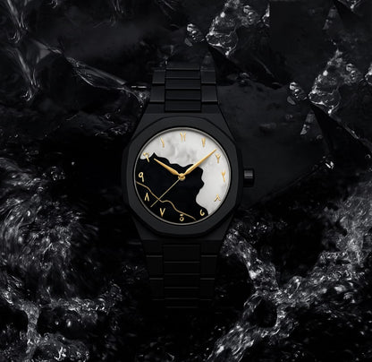 Black Aura Watch Elegant Design Durable Build Comfortable