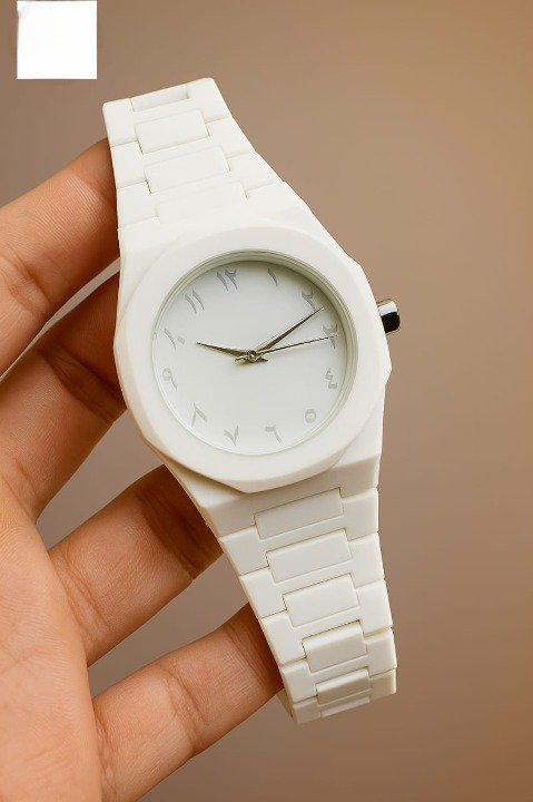 Full White Aura Watch Elegant Design Durable