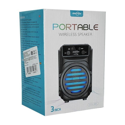 3-inch Bluetooth Speaker With Rgb Lights,