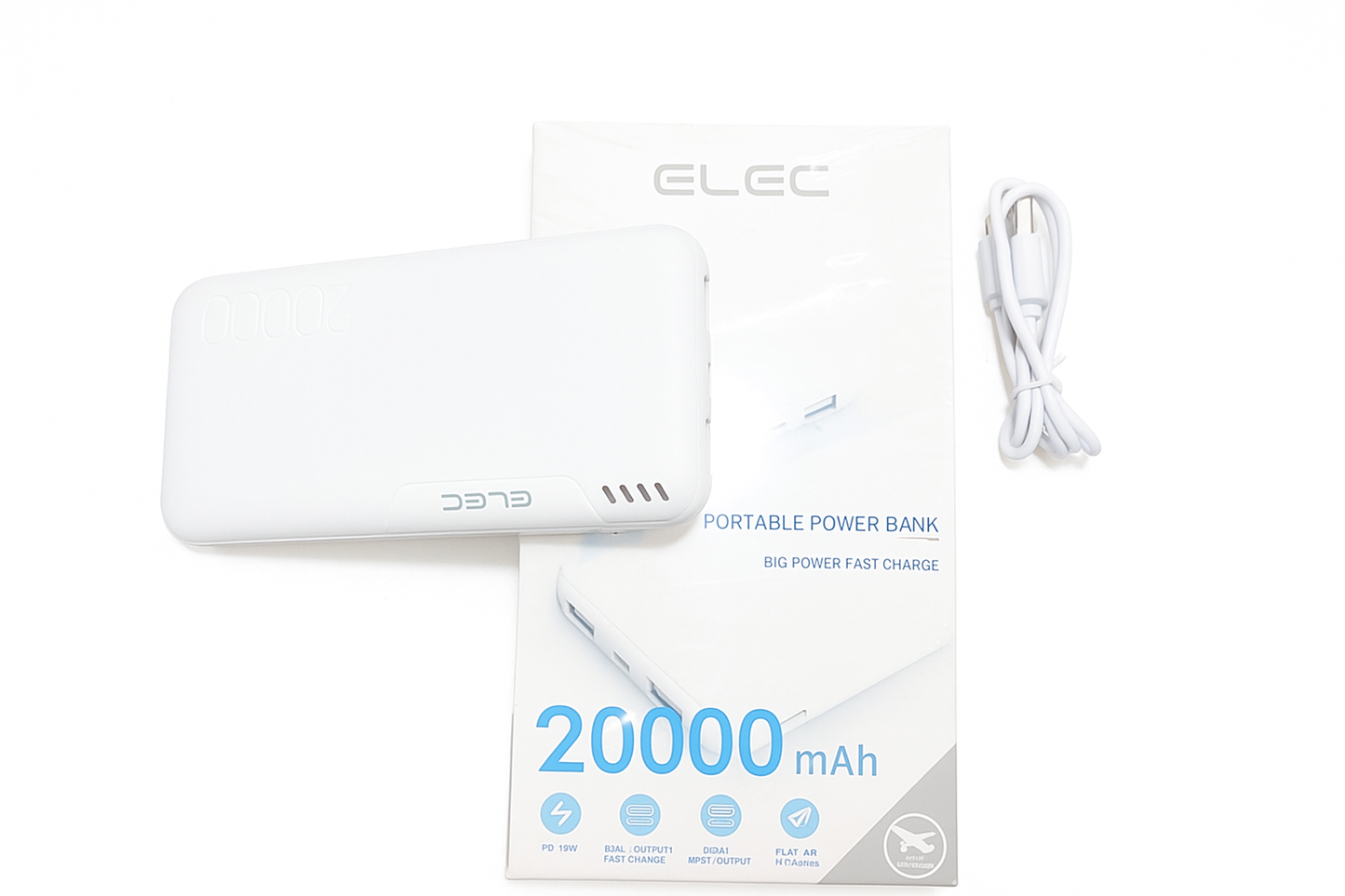 Elec 20000mah Power Bank – Pd Fast Charging, High-capacity Portable Charger