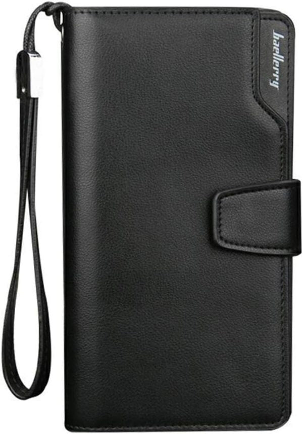 Baellerry Men’s Leather 2nd Bag, Large Capacity,
