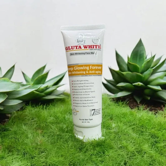 Gluta White 100% Natural Skin Whitening & Anti-aging Face Wash