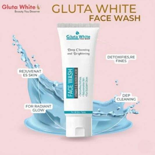 Gluta White Facewash 100ml – Brightening & Deep