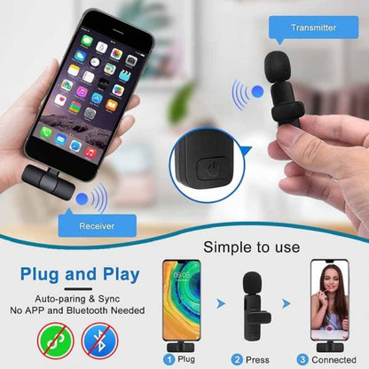 K11 Type-c Wireless Microphone K8 Collar Mic For Type C