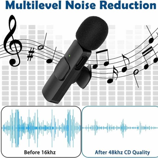 K11 Type-c Wireless Microphone K8 Collar Mic For Type C
