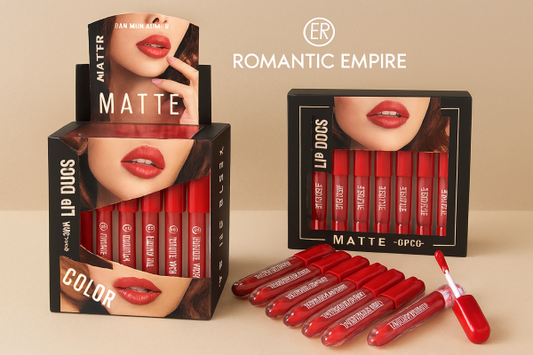 Romantic Empire Matte Lipgloss Set Of 6 – High Pigment,