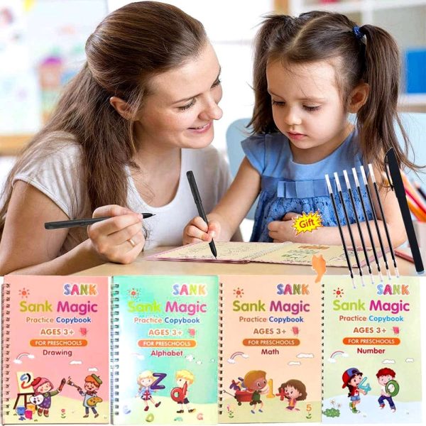Sank Calligraphy Magic Book | Pack Of 4 Books