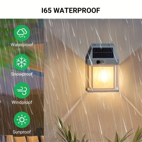 Solar Tungsten Filament Lamp Outdoor Waterproof Intelligent