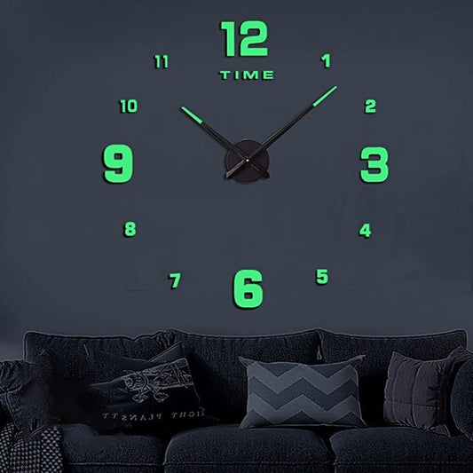 Wooden Numbers Wall Clocks Round Dial